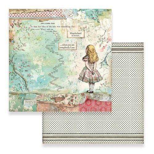 Stamperia papel scrap SBB582 alice STAMPERIA CENTROARTESANO
