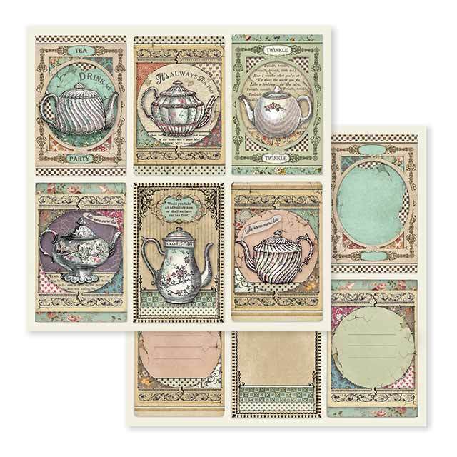 Stamperia papel scrap SBB583 tea time STAMPERIA CENTROARTESANO