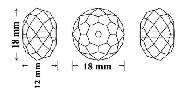 Swarovski BOLA 18mm ud Black onix SWAROSKI CENTROARTESANO