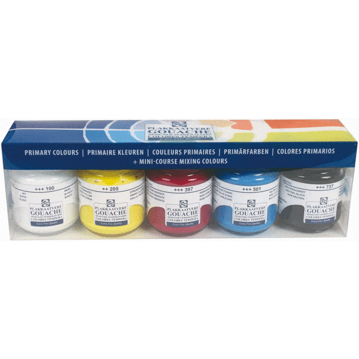 Fine gouache 50cc case 5x50ml