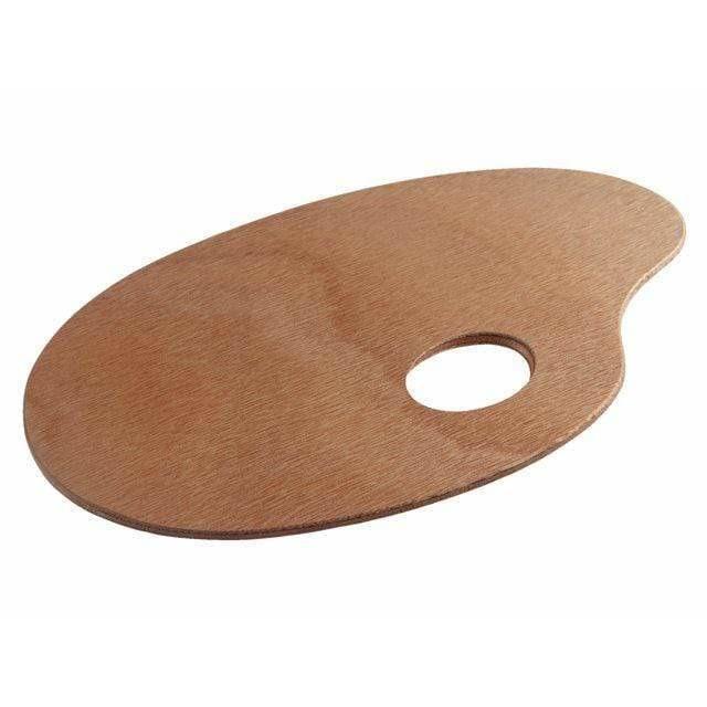 Oval wooden palette 30x40cm B
