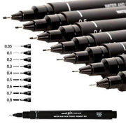 Uni pin Rotulador manga 5D negro 0.03  Calibrado UNI BALL CENTROARTESANO