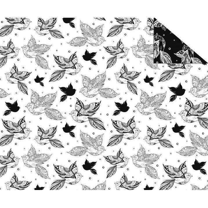 Ursus cartulina 300g 50x68  11832203 pßjaros blanco y negro URSUS CENTROARTESANO