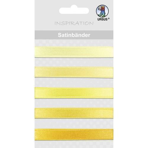 Ursus Cinta de satin 02 de 1cm x 90cm x 5u amarillos 74500002 URSUS CENTROARTESANO