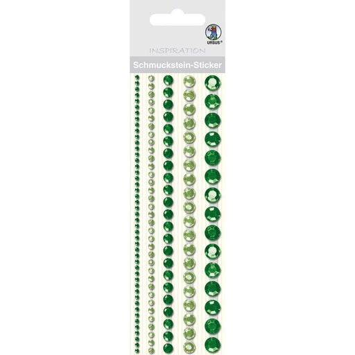 ursus stickers strass redondo 07 verde URSUS CENTROARTESANO