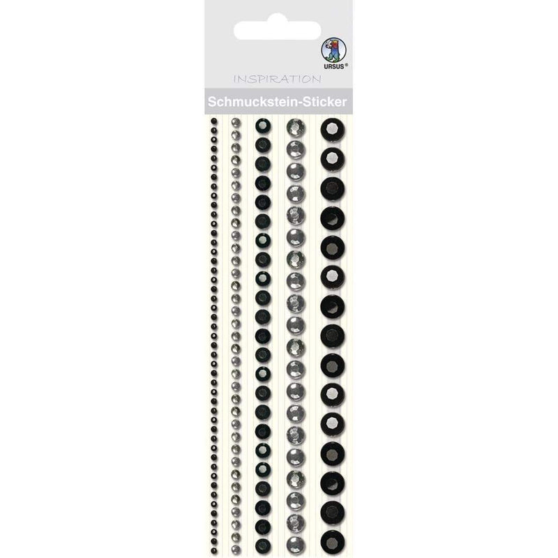 ursus stickers strass redondo 09 negro URSUS CENTROARTESANO
