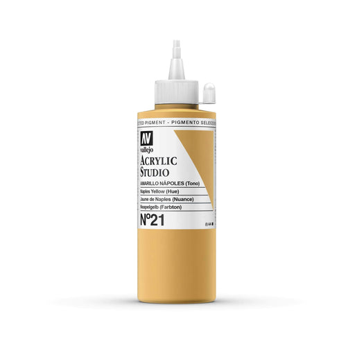 Vallejo acrilico studio 200ml 21 amarillo napoles VALLEJO Oferta CENTROARTESANO