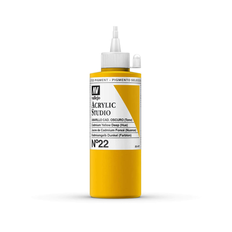 Vallejo acrilico studio 200ml 22 amarillo cadmio osscuro VALLEJO Oferta CENTROARTESANO