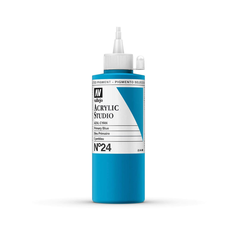 Vallejo acrilico studio 200ml 24 azul cyan VALLEJO Oferta CENTROARTESANO