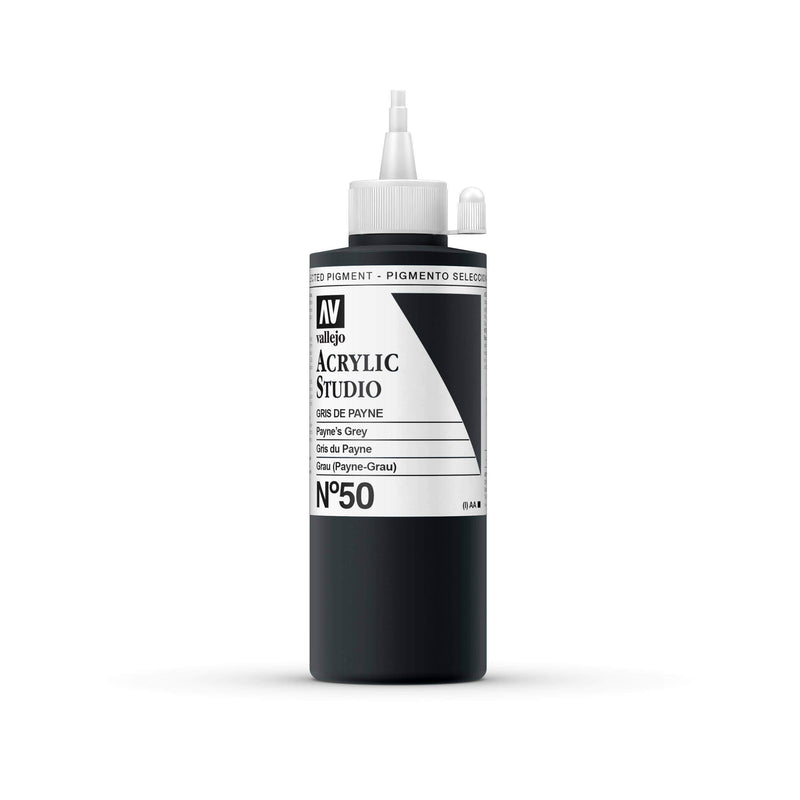 Vallejo acrilico studio 200ml 50 gris de payne VALLEJO Oferta CENTROARTESANO