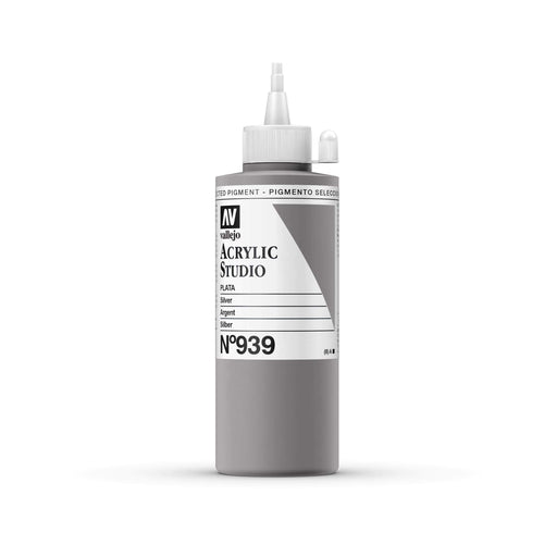 Vallejo acrilico studio 200ml 939 plata VALLEJO Oferta CENTROARTESANO