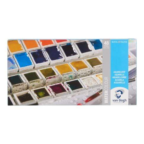 ESTUCHE ACUARELA VAN GOGH 48 1/2godet Caja metalica VAN GOGH Oferta CENTROARTESANO