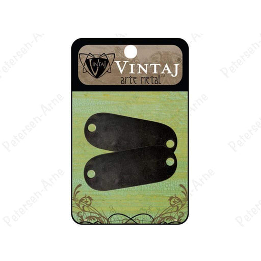Vintaj placas 2 agujeros plate rounded arte metal VINTAJ CENTROARTESANO