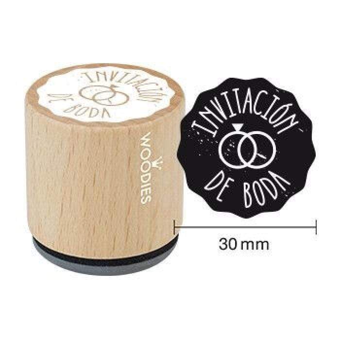 Sello woodies boda WB3006 INVITACION DE BODA WOODIES CENTROARTESANO